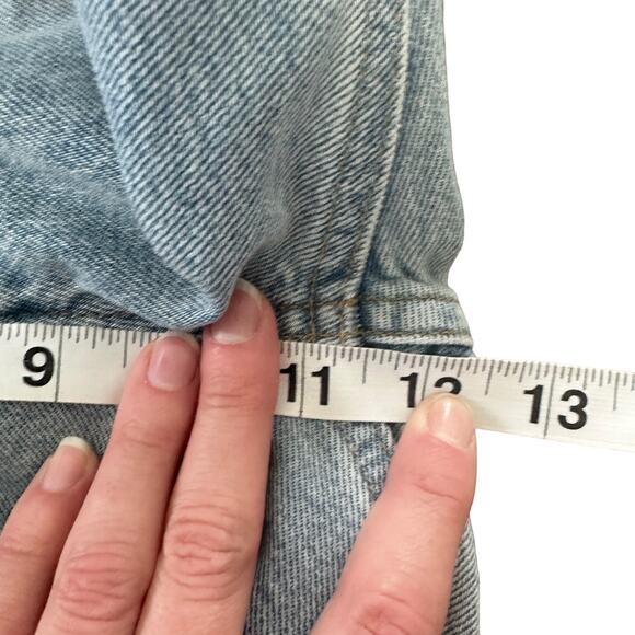 AGOLDE Riley High Rise Straight Crop Jean Clear Skies Distressed - Picture 8 of 9